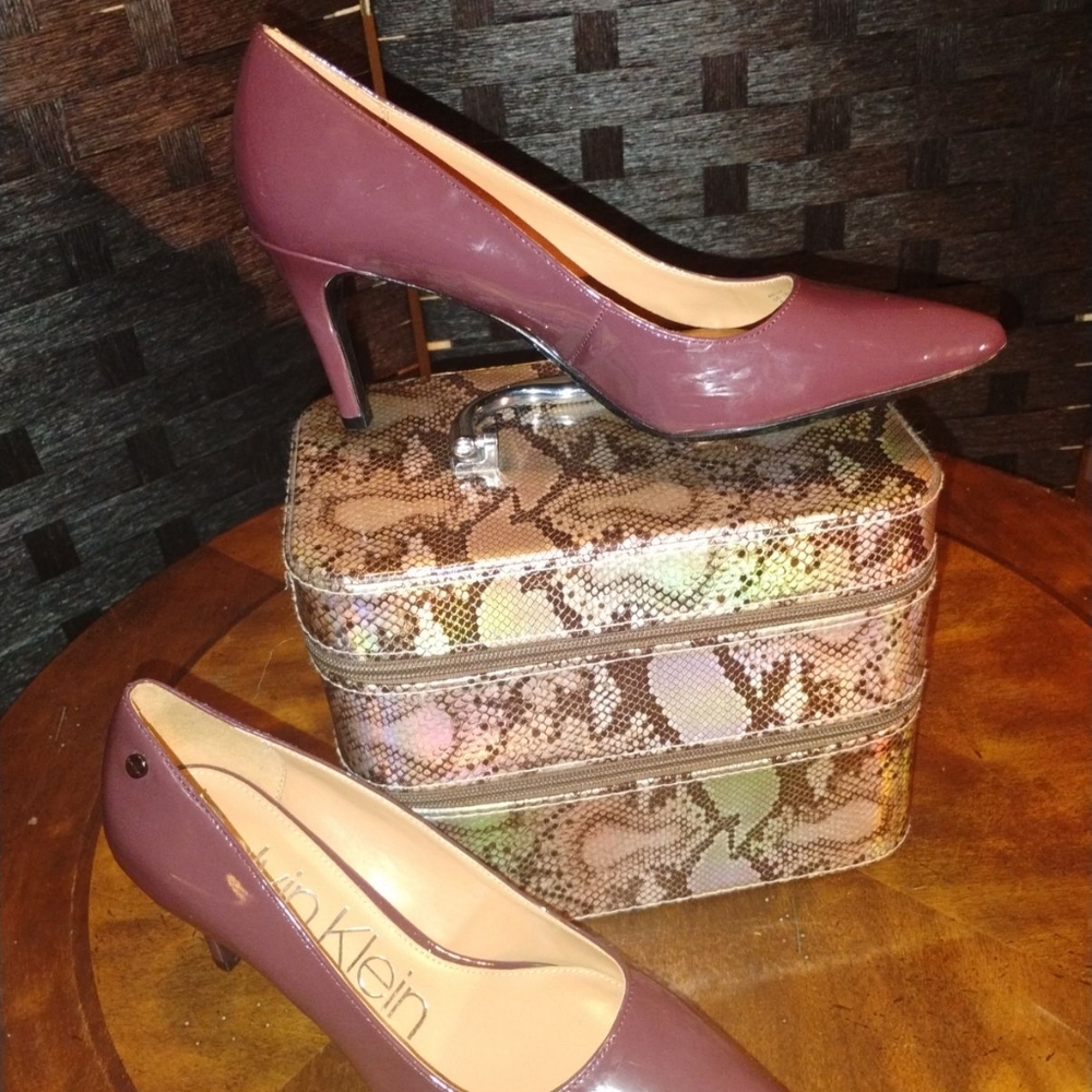 Calvin Klein Women's Dark Cranberry Pumps